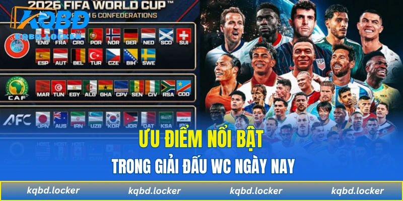 Ưu điểm nổi bật trong giải đấu WC ngày nay
